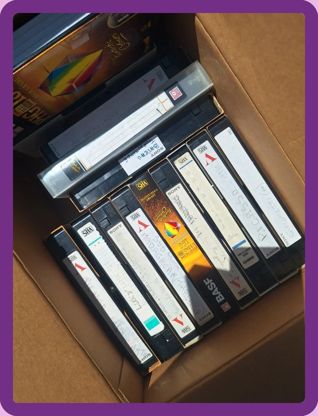 Lot cassettes video VHS enregistrables d occasion